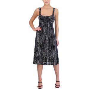 Laundry by Shelli Segal Black Sequin Party Dress